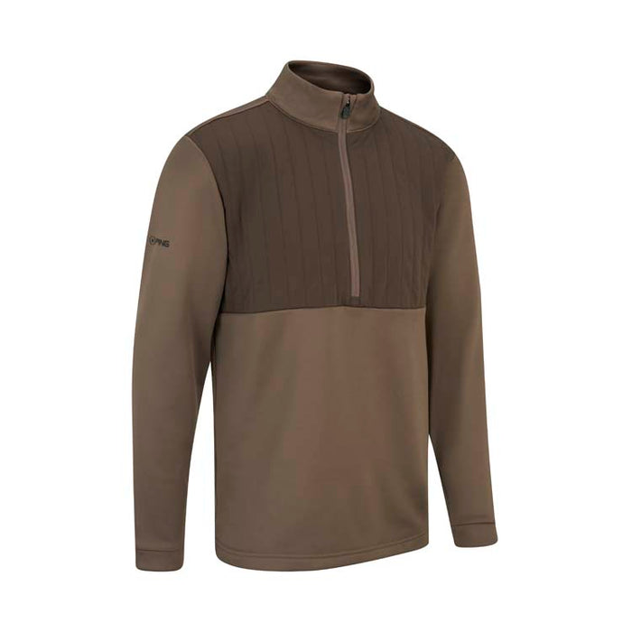 PING Ezra 1/4 Golf Pullover - Coffee Side View 