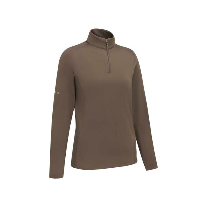 PING Ladies Aveline 1/4 Zip Golf Pullover - Coffee Side View