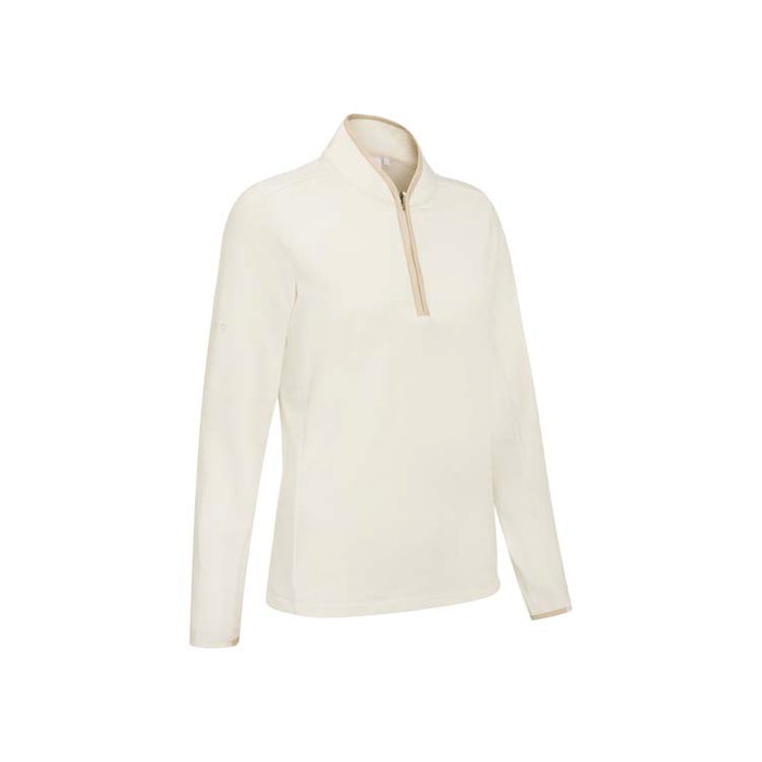 PING Ladies Abigale 1/4 Zip Golf Pullover - Egret Side View