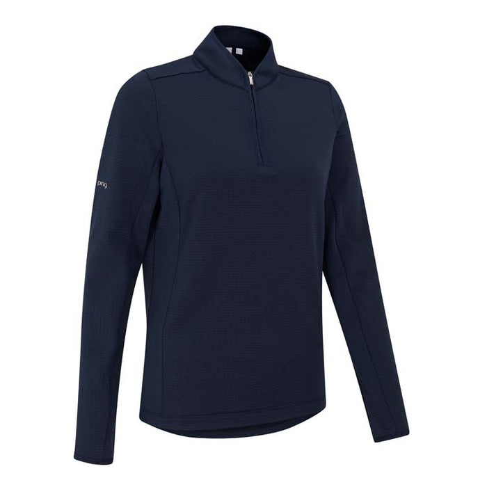 PING Ladies Abigale 1/4 Zip Golf Pullover - Navy Side View