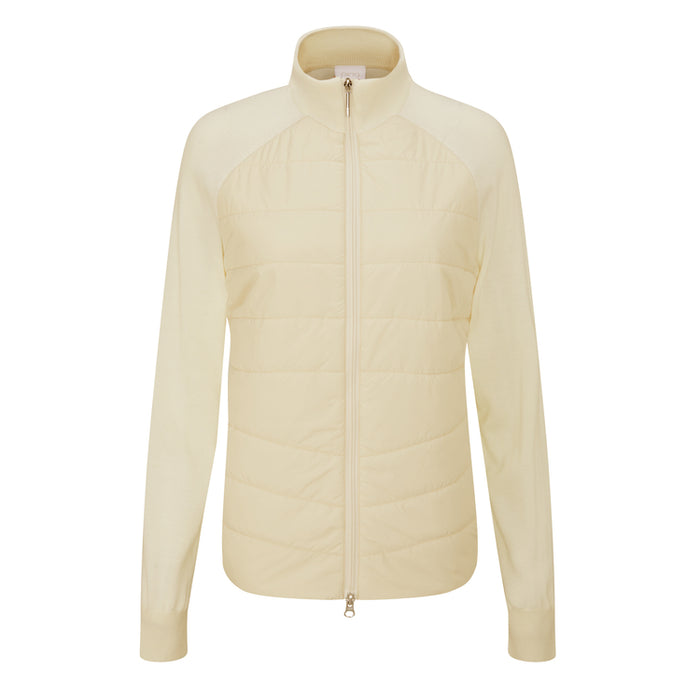 PING Ladies Fran 1/4 Zip Golf Pullover - Chalk/Egret 