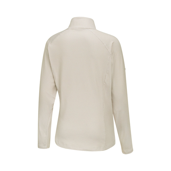 PING Ladies Jasmine 1/4 Zip Golf Pullover - Egret/Tawny Back View