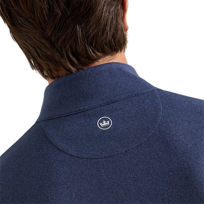 Peter Millar Ardent Air 1/4 Zip Golf Pullover - Navy Logo View