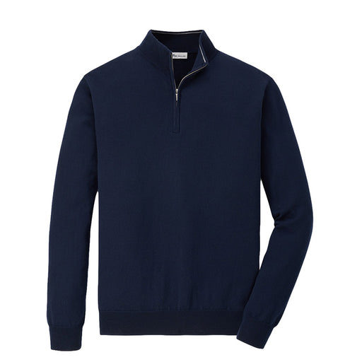 Peter Millar Autumn Crest 1/4 Zip Golf Pullover - Navy 