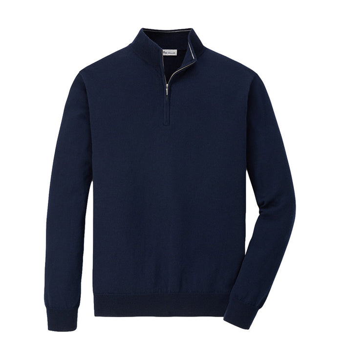 Peter Millar Autumn Crest 1/4 Zip Golf Pullover - Navy 