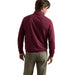 Peter Millar Crown Comfort 1/4 Zip Golf Pullover - Bordeaux Back View
