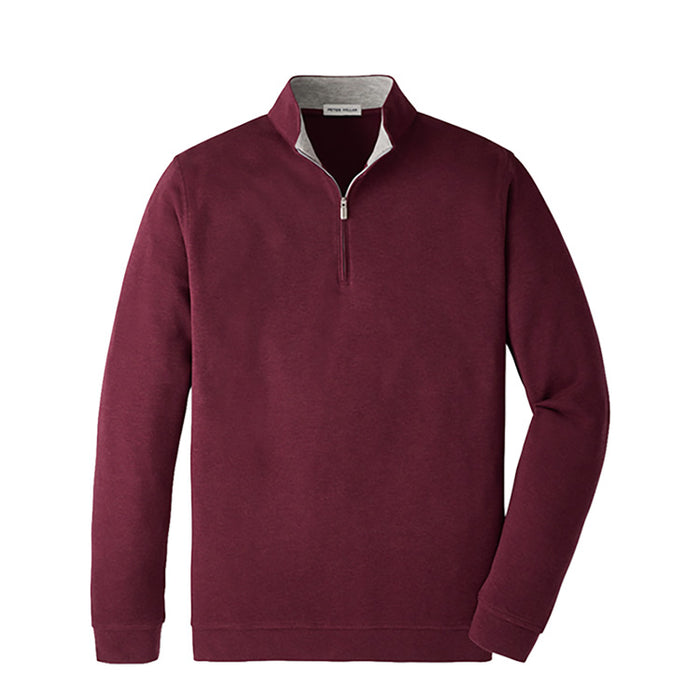 Peter Millar Crown Comfort 1/4 Zip Golf Pullover - Bordeaux 