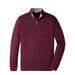 Peter Millar Crown Comfort 1/4 Zip Golf Pullover - Bordeaux 