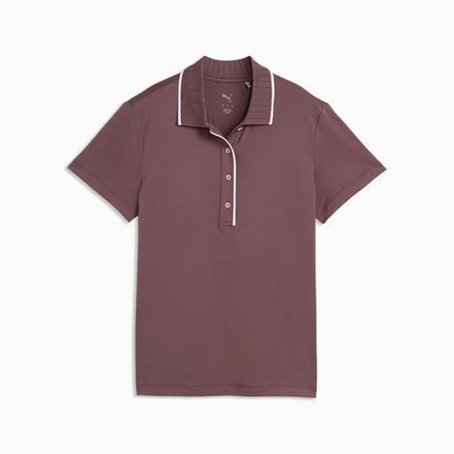 Puma Ladies Cloudspun Bridge Golf Polo - Rich Cooca
