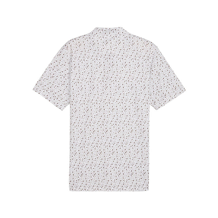 PUMA x Arnold Palmer Tea Time Polo - White Glow/Flat Bronze Back View