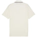 A white golf polo shirt from Puma and arnold palmer in warm white viewed from the back