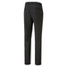 A view from the back of a pair of black Puma Golf trousers