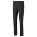 A view from the front of a pair of black Puma Golf trousers