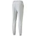 A rear view of the Puma Dealer golfer's Jogging bottoms in a ash gray colour