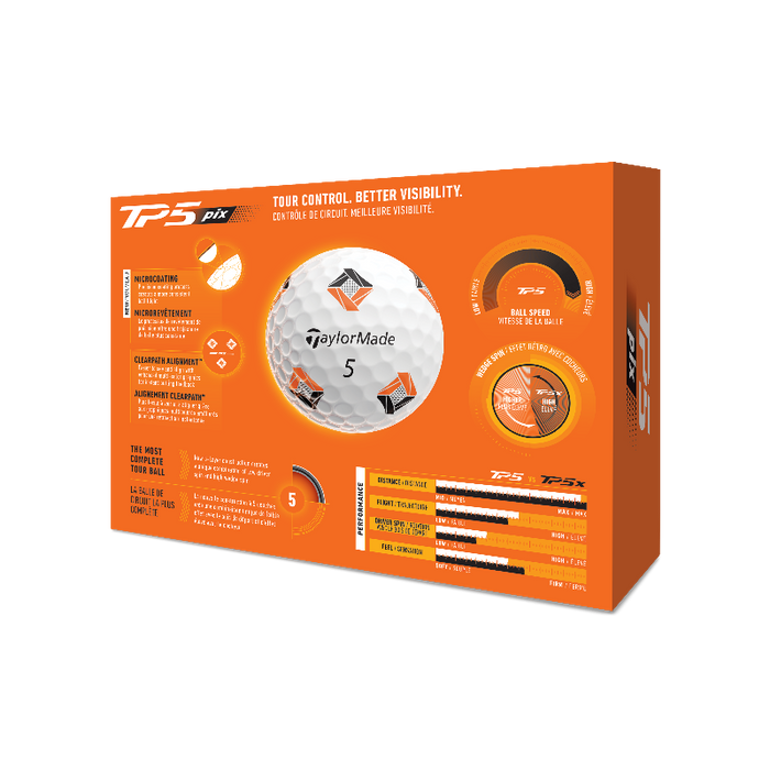 TaylorMade TP5 Pix Golf Balls - 4 For 3
