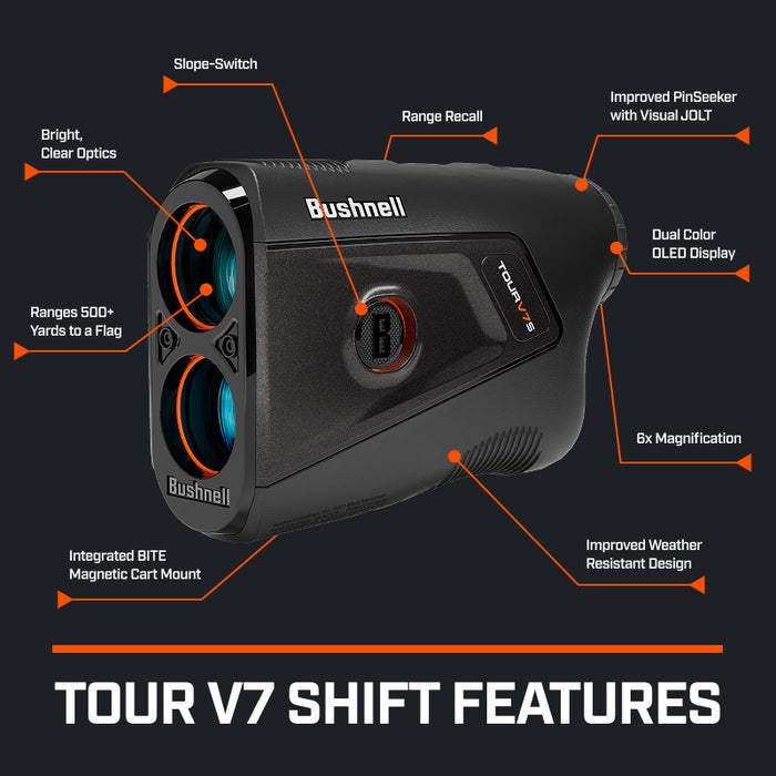 Bushnell Tour V7 Shift Golf Laser Rangefinder