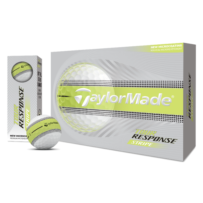 Taylormade Tour Response Stripe Golf Balls - White Stripe 
