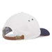 Titleist Nautical Links Montauk Tech Seersucker Golf Cap - White/Navy Back View 