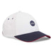 Titleist Nautical Links Montauk Tech Seersucker Golf Cap - White/Navy Side View 