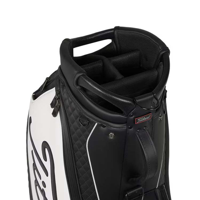 Titleist Tour Golf Bag - Black/White Divider View