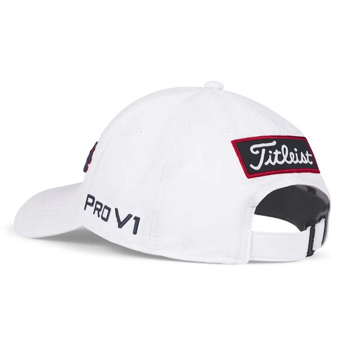 Titleist Tour Performance Golf Cap - White/Red/Navy Back View 