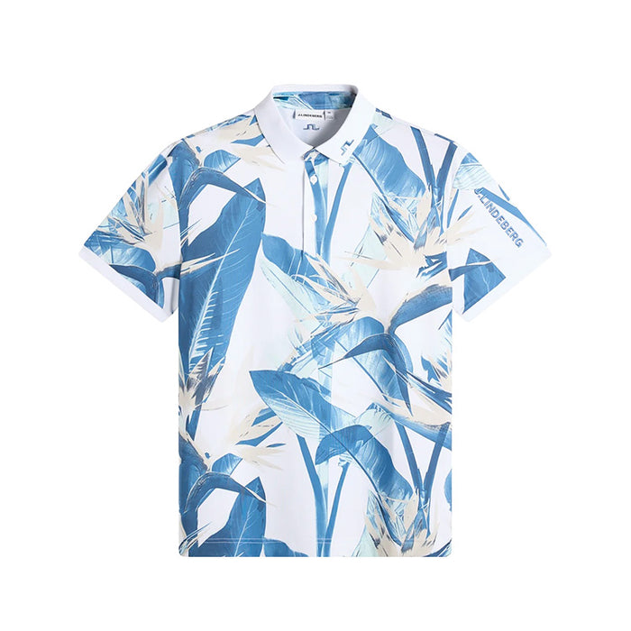J Lindeberg Tour Tech Print Golf Polo