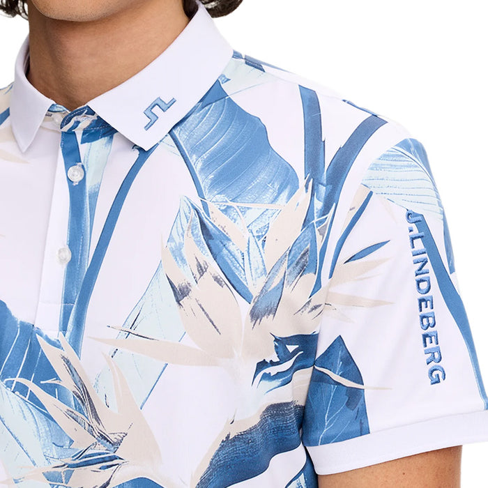 J Lindeberg Tour Tech Print Golf Polo