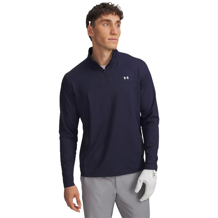 Under Armour Tee To Green 1/4 Zip Golf Pullover - Midnight Navy 