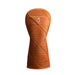 Vessel Geometric Driver Golf Headcover - Smooth Brown Front View
