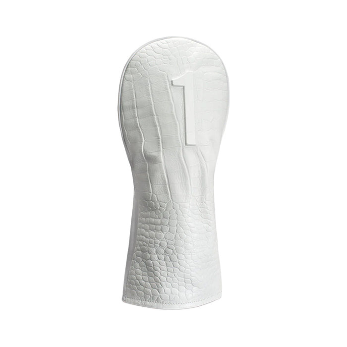 Vessel Lux Embossé Golf Driver Headcover - White Croc