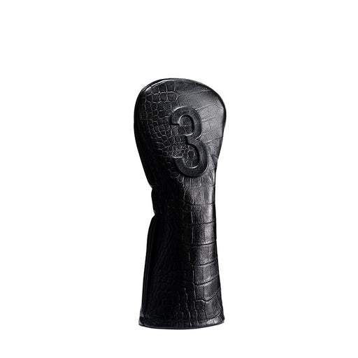 Vessel Lux Embossé Golf Fairway Headcover - Croc Black