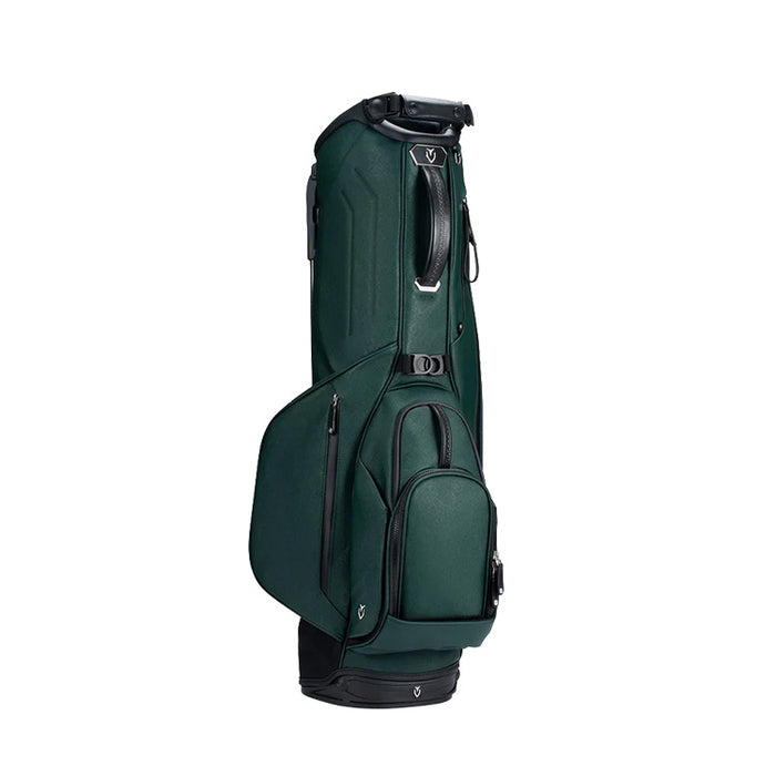 Vessel Lux Golf Stand Bag - Crosshatch Green Back View 