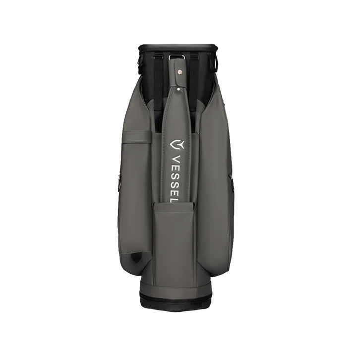 Vessel Lux Pro II Golf Cart Bag - Pebble Grey Back View 