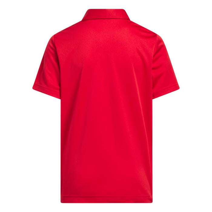 adidas Junior Performance Golf Polo -Red Back View