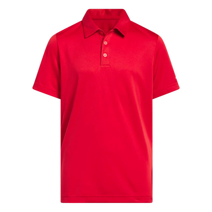 adidas Junior Performance Golf Polo -Red 