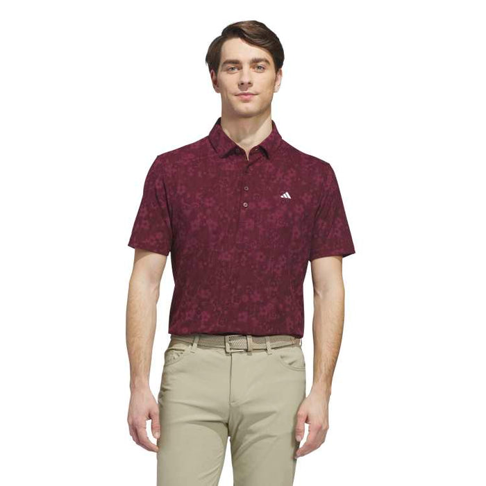 adidas Ultimate365+ Climacool Butterspun Mighty Blossom Print Golf Polo