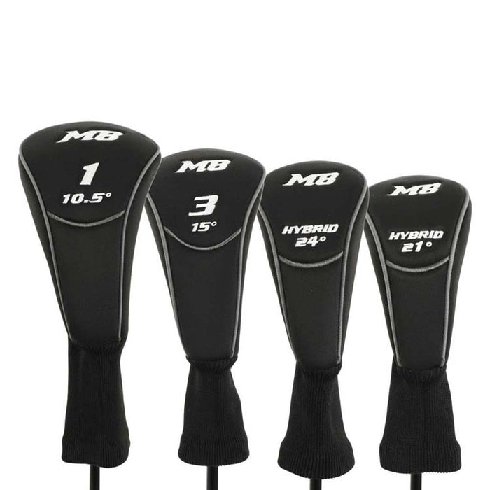 Ben Sayers M8 13-Piece Cart Bag Golf Package Set - Graphite/Steel - Left Handed