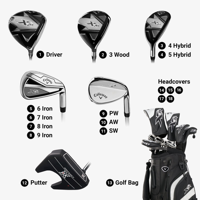Callaway Men's XR 13-Piece Package Set - Steel