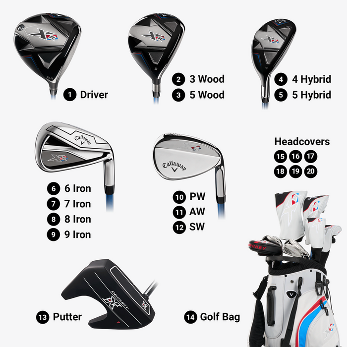 Callaway Men's XR 13-Piece Package Set - Steel