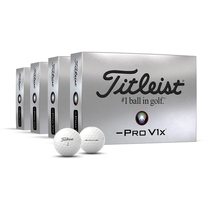 Titleist -Pro V1x (Left Dash) 4 For 3 Golf Balls - White