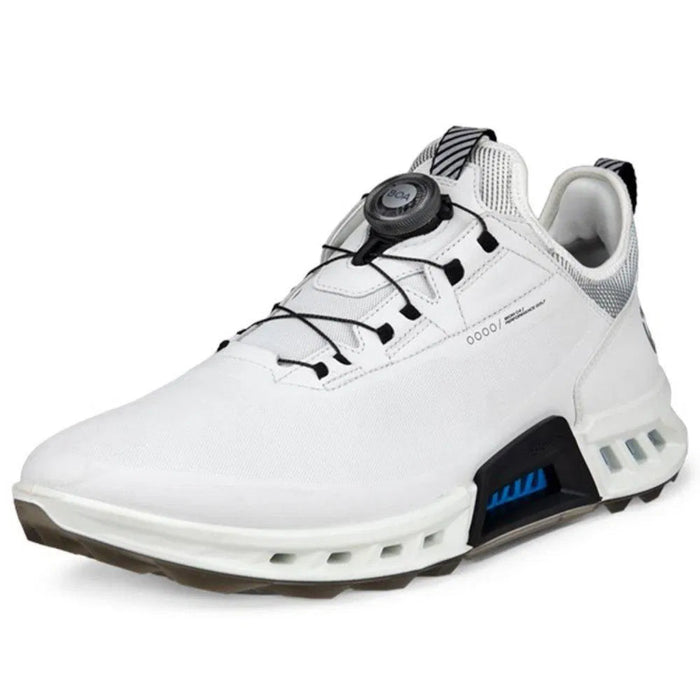 ECCO Biom C4 BOA Gore-Tex Spikeless Golf Shoes - White/Black