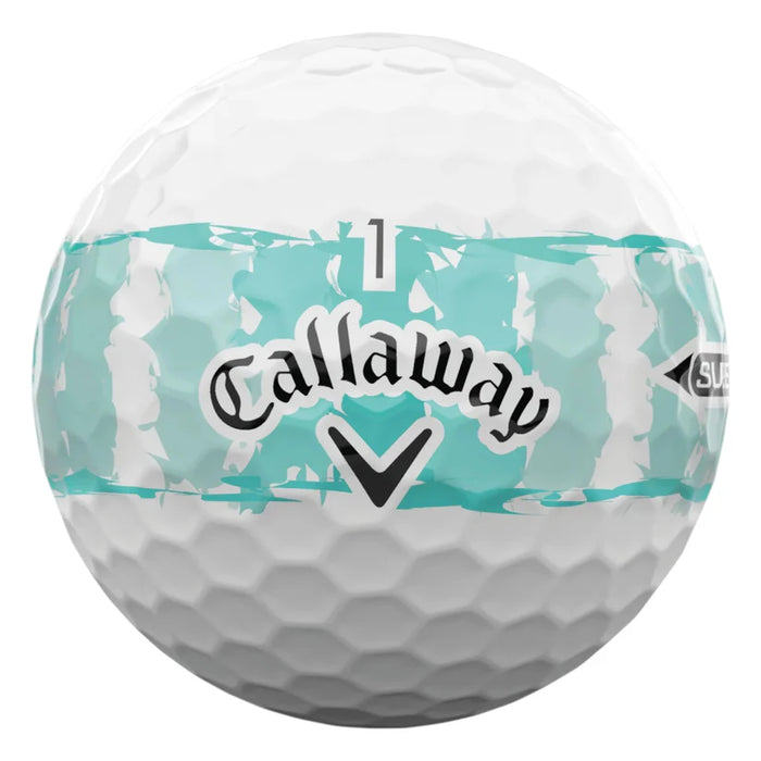 Callaway Super Soft Blue Stripe Golf Balls