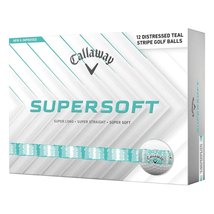 Callaway Super Soft Blue Stripe Golf Balls