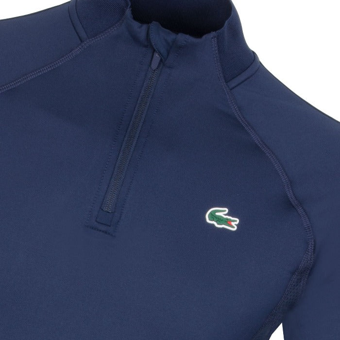 LACOSTE 1 4 Zip Golf Sweatshirt Navy Andrew Morris Golf