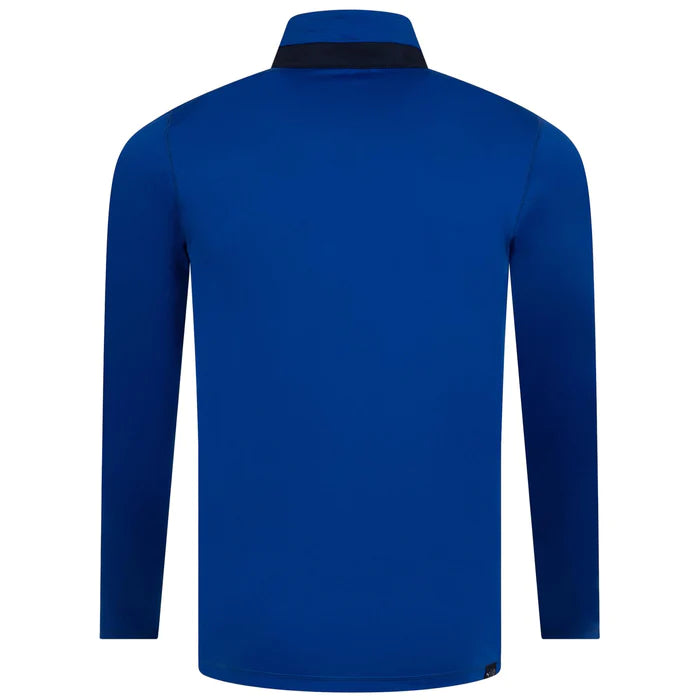 Puma Lightweight 1/4 Zip Golf Pullover - Festive Blue / Navy Blazer