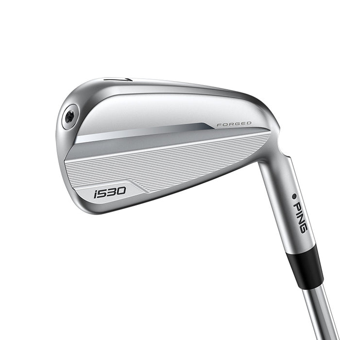 Single Ping i530 golf 4 iron with a silver head and a steel shaft.
