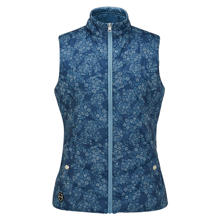 Ping Lola Ladies Reversible Golf Vest Stone Blue Multi Andrew Morris Golf