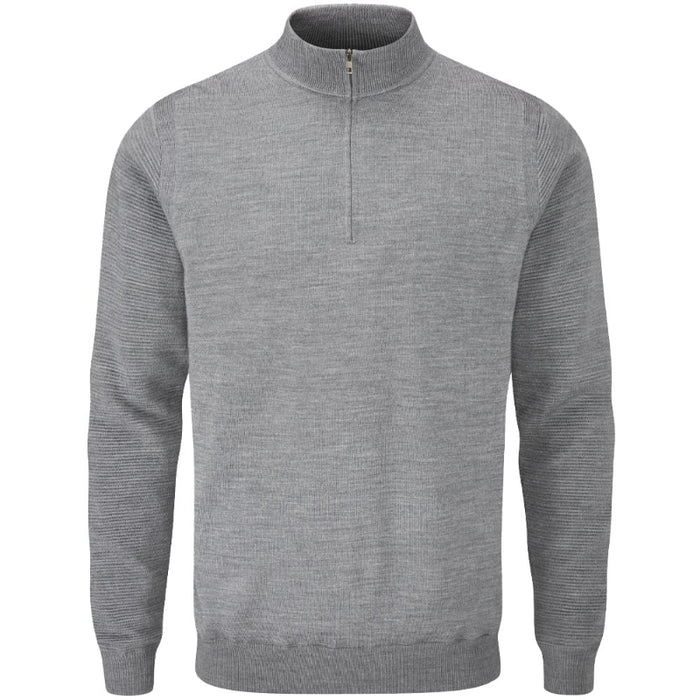 Ping Croy Lined Half Zip Golf Sweater - Marl Grey