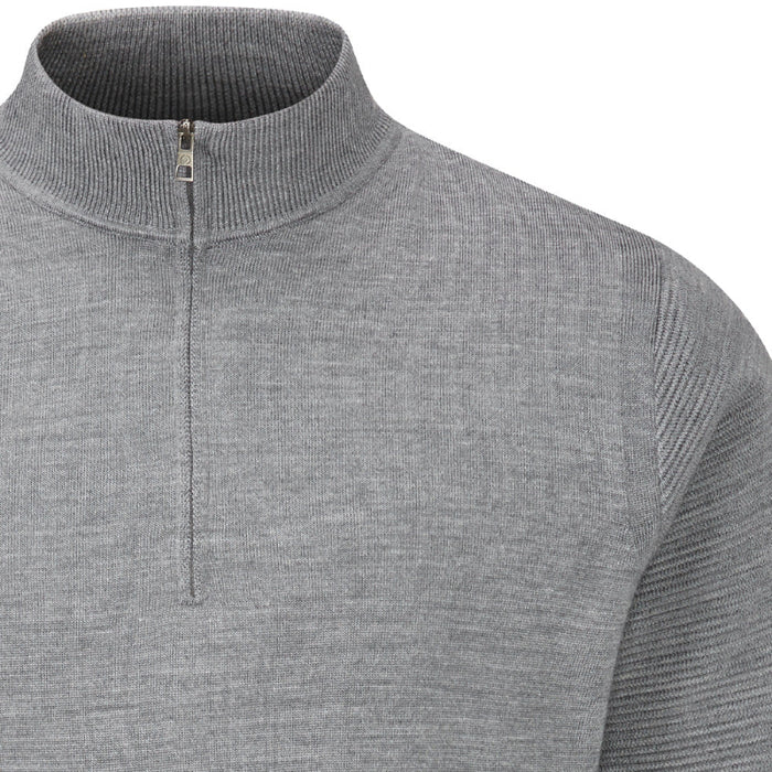 Ping Croy Lined Half Zip Golf Sweater - Marl Grey