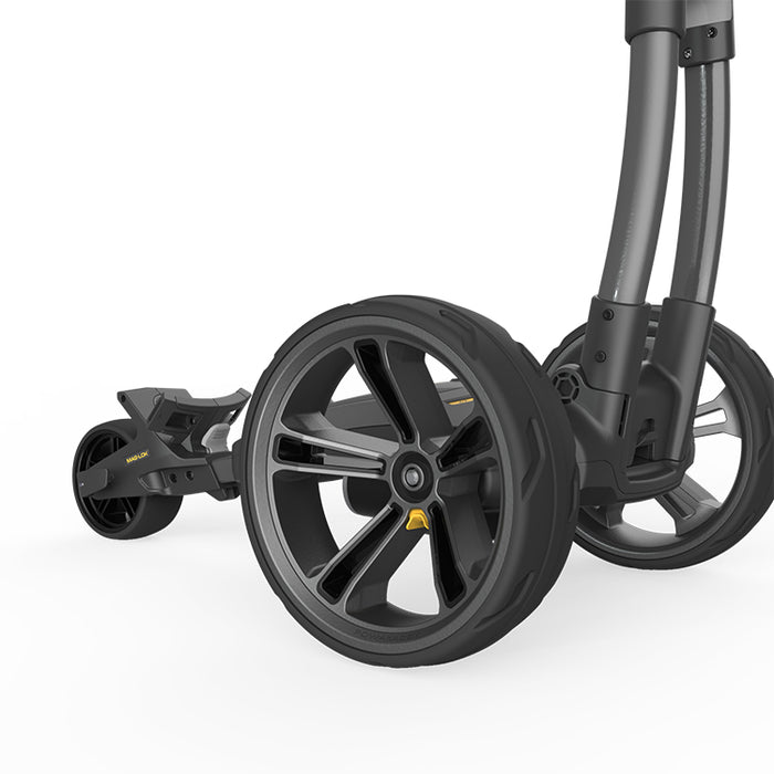 Powakaddy CT10 GPS Electric Golf Trolley - Gunmetal 18 Hole Battery (Extended Battery Available)